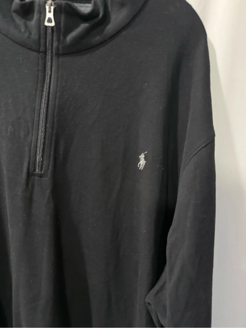 Polo by Ralph Lauren Black Half-Zip Pullover Sweater